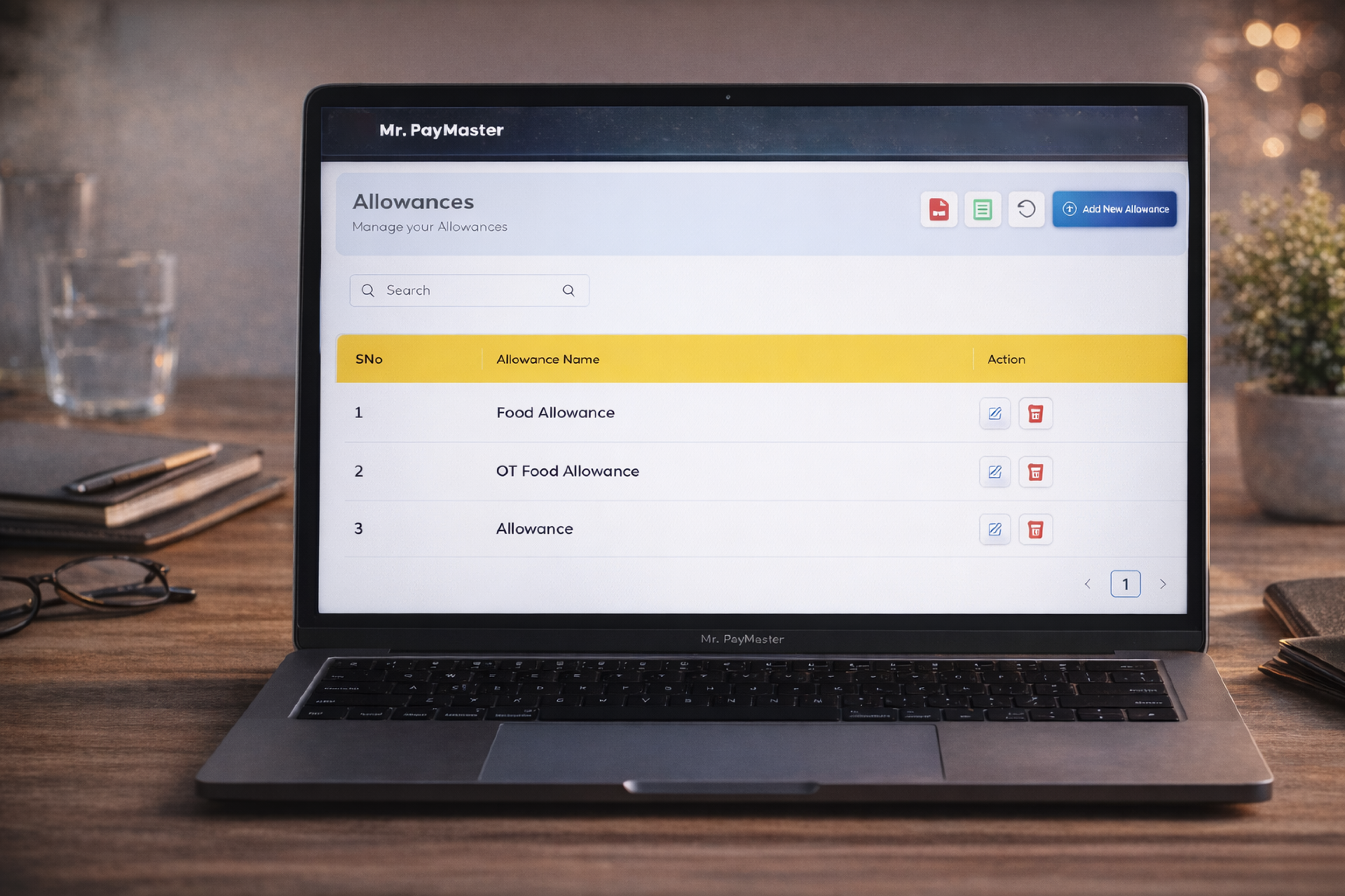 Allowances and Deductions Dashboard